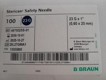B.Braun Sterican 23G x 1" (0,60 x 25 mm)