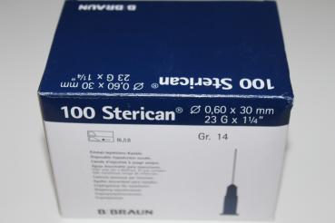 B.Braun Sterican 0,60 x 30 mm, 23G x 1 1/4'' dunkelblau