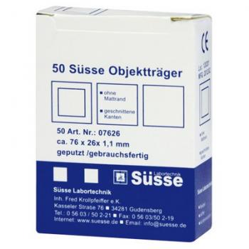 Objektträger 76 x 26mm ohne Mattrand