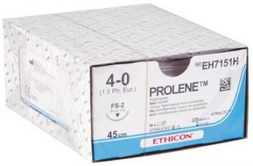 Nahtmaterial Prolene 4-0, FS-2, 45 cm, metric 1,5, nicht resorbierbar