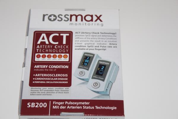 Pulsoximeter Rossmax SB210 mit Arteriosklerose-Erkennung